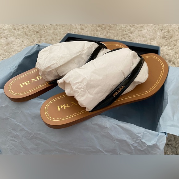 Prada Patent Leather Sandals NWT & Box - Picture 2 of 12